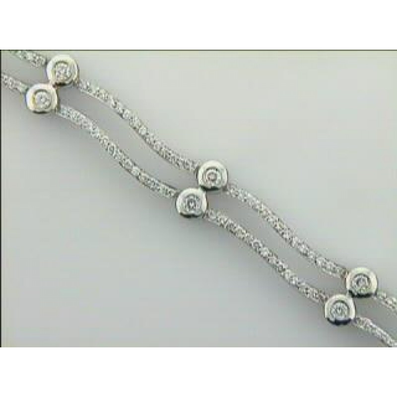 BRACELET 18K w/2.36CTS DIAMONDS "CLOSE-OUT"