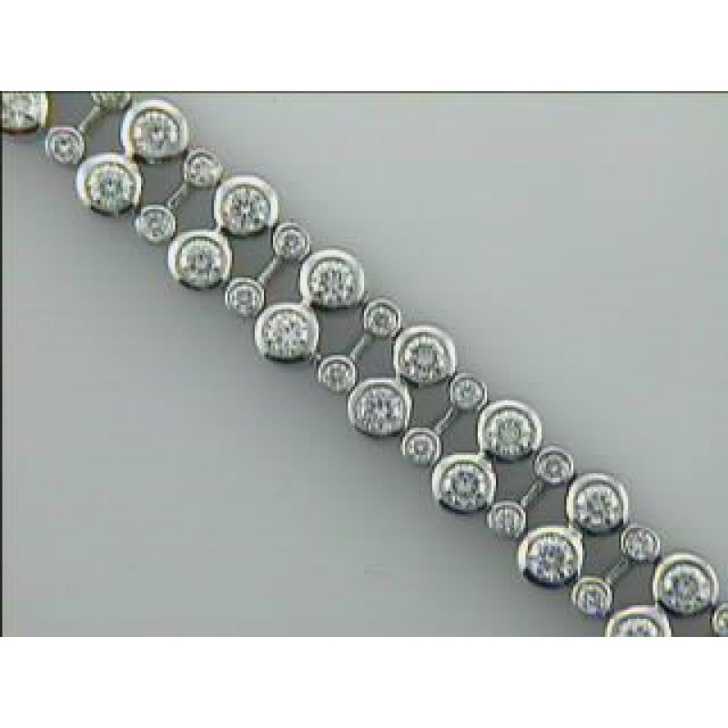 BRACELET 18K w/4.99cts DIAMONDS "CLOSE-OUT"