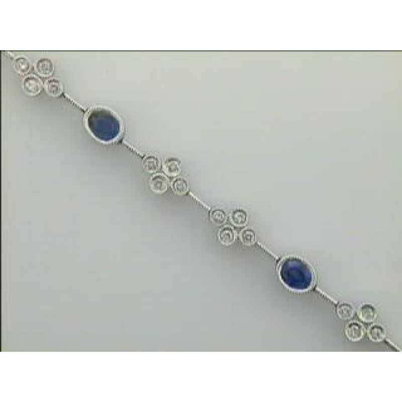 BR 18K w/0.72CTS DIAM+ SAPPHIRES (CLOSE-OUT)