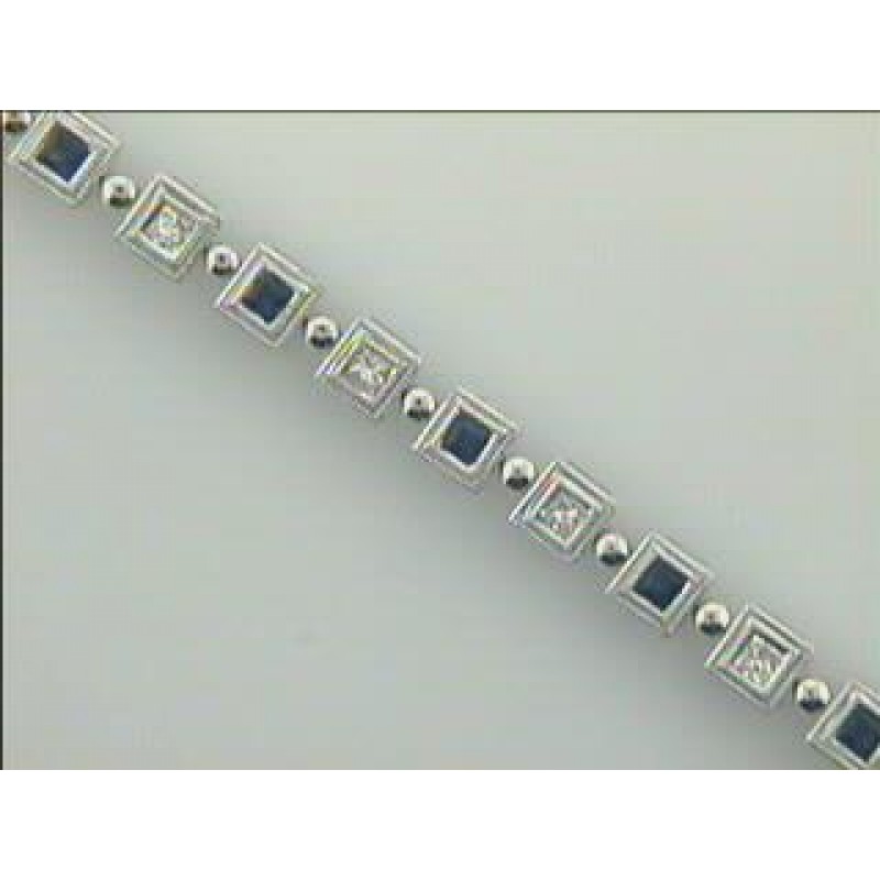 BR 18K w/0.86CTS DIAM+ SAPPHIRES (CLOSE-OUT)