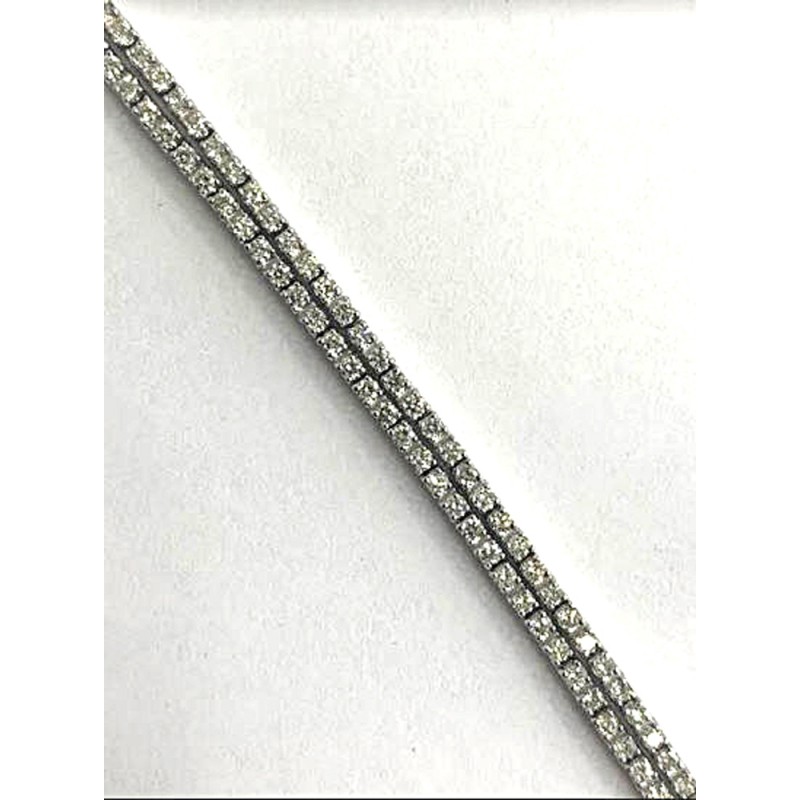 BRACELET 14K WG w/3.12CT DIAMONDS K/SI3