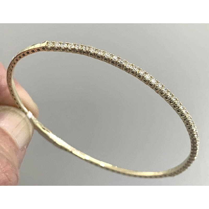 LADIES BRACELET 14K YG w/41-DIAMONDS AT 1.00CT TOTAL WEIGHT