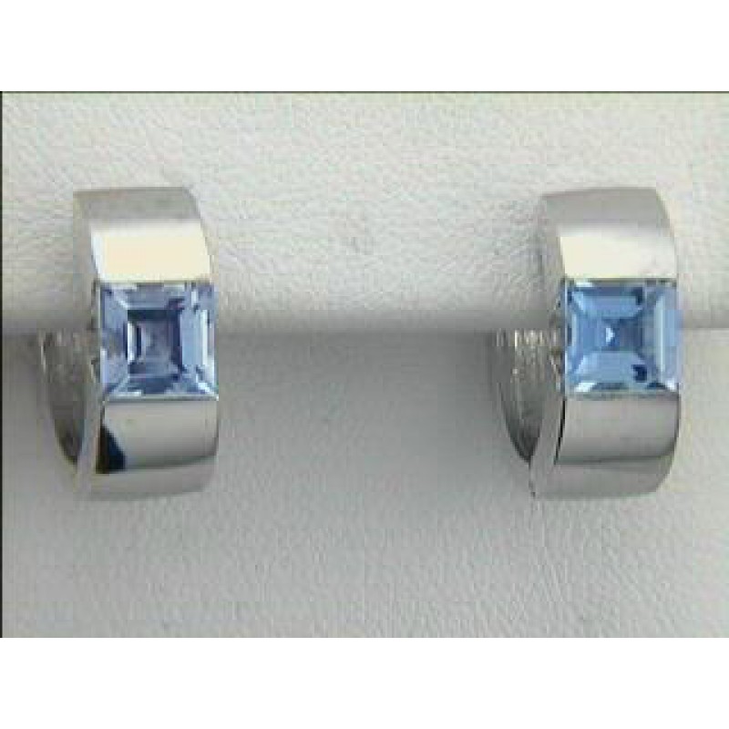 EARRING 14K WG  w/2.35CTS PINK TOUR. 