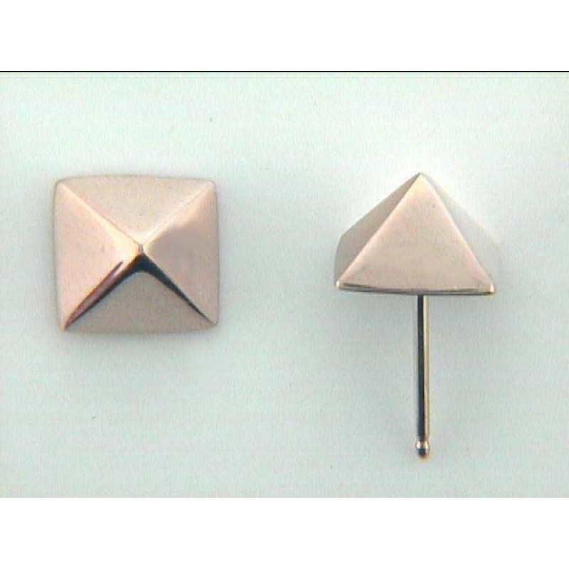 EARRING 14K PINK GOLD 8MM