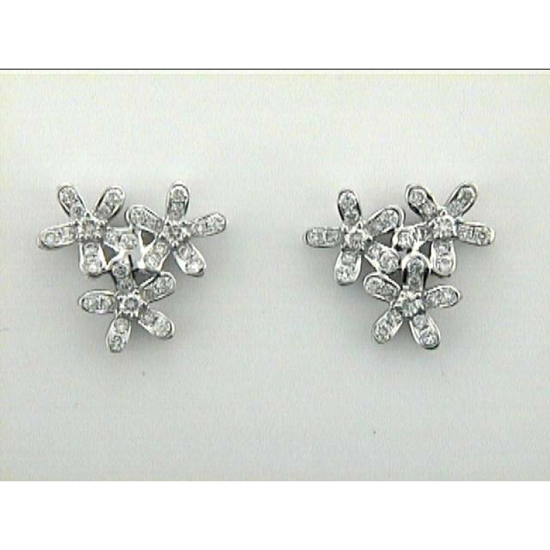 EARRING 18K w/1.15CT DIAMONDS