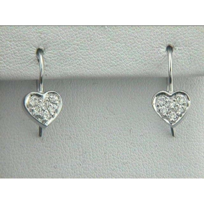 EARRING 14K WG w/0.30CT DIAMONDS