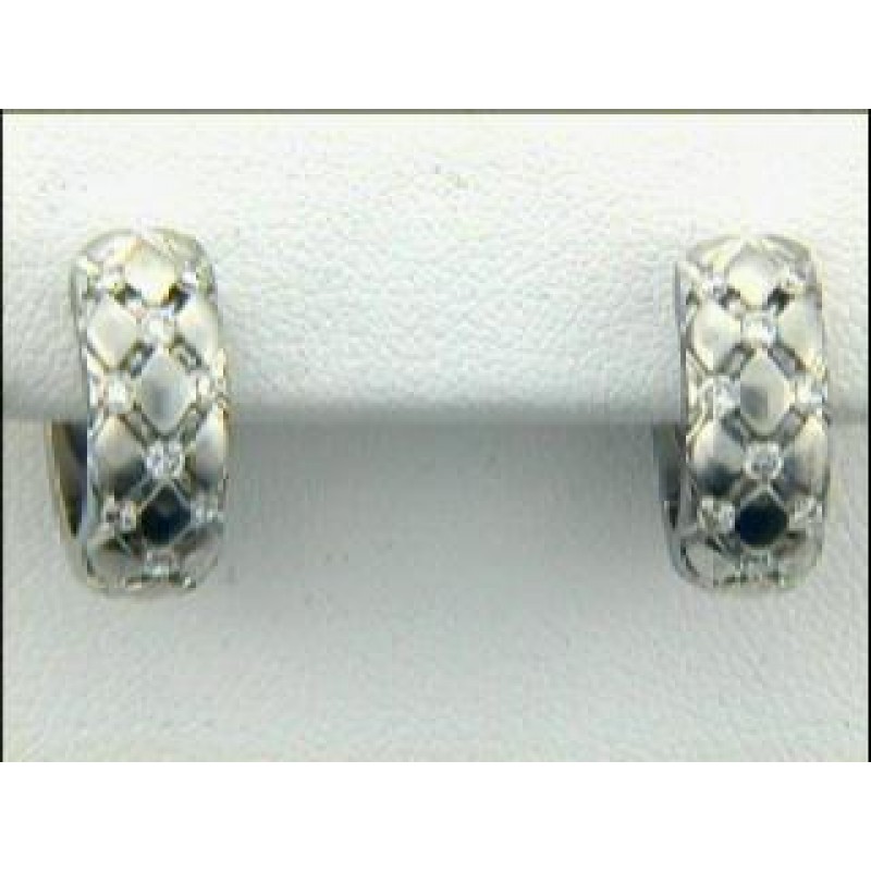 EARRINGs 14K w/0.57 CTS DIAMONDS HUGGIE "SPECIAL ORDER"