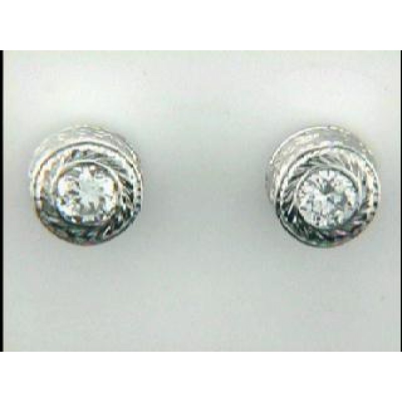 EARRING 14K w/0.60CTS DIAMONDS STUD
