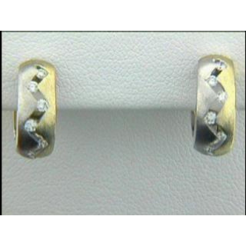 EARRING 14K PINK w/0.33CT DIAMONDS