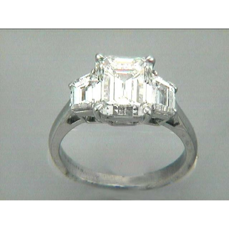 PLATINUM w/0.50CT DIAMONDS (center not included)