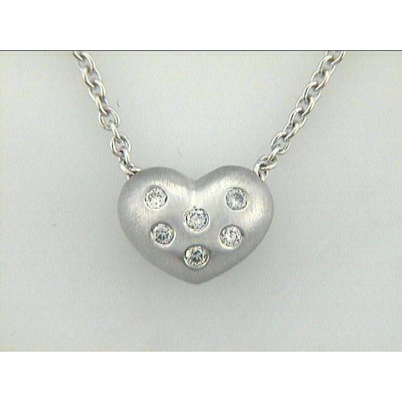 NECKLACE 14K w/0.50 CTS DIAMOND HEART "SPECIAL ORDER"