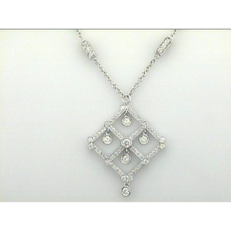 NECKLACE 18K w/3.07CTS DIAMONDS DAYTIME