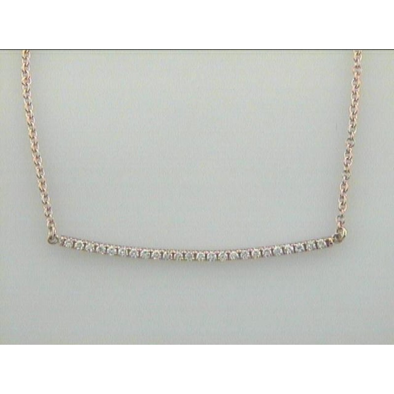 NECKLACE 14K PINK GOLD w/0.30CT DIAMOND "SPECIAL ORDER"