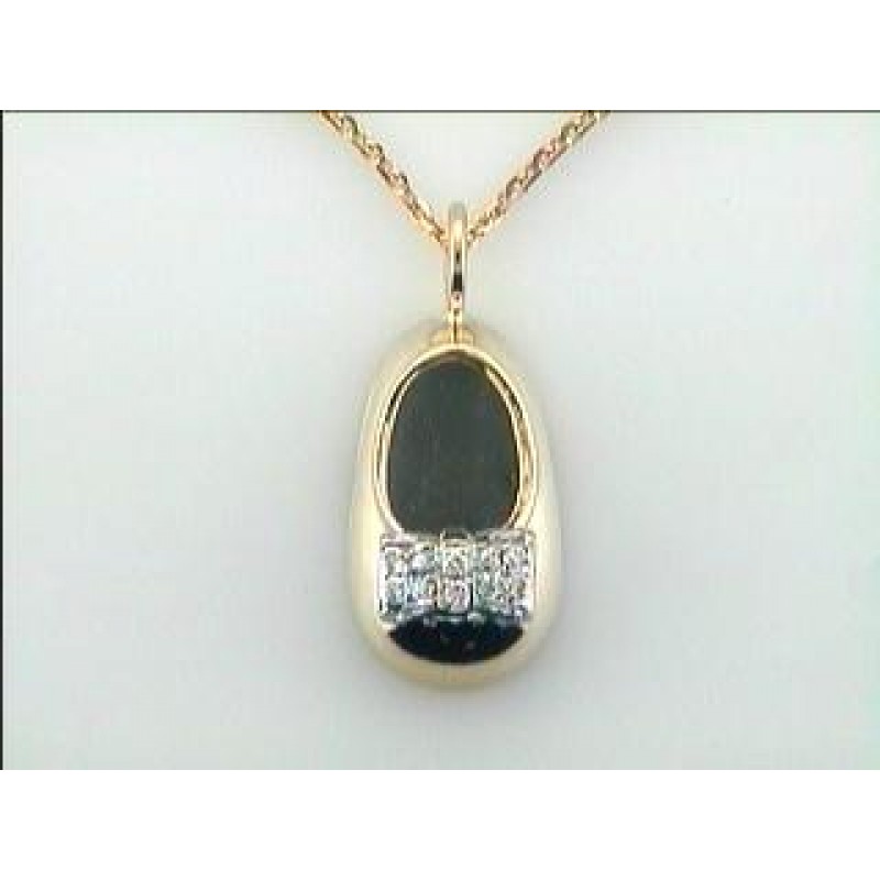 LADIES PENDENT 18K w/0.09CTS DIAMONDS