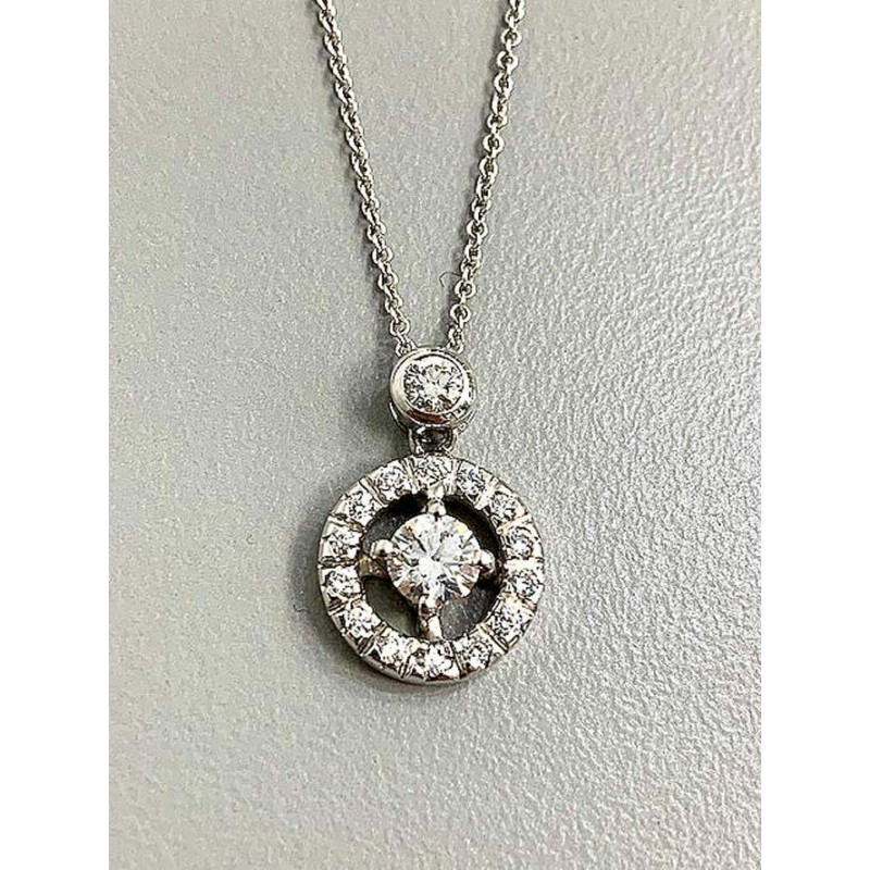 PENDANT 14K w/0.58CT DIAMONDS