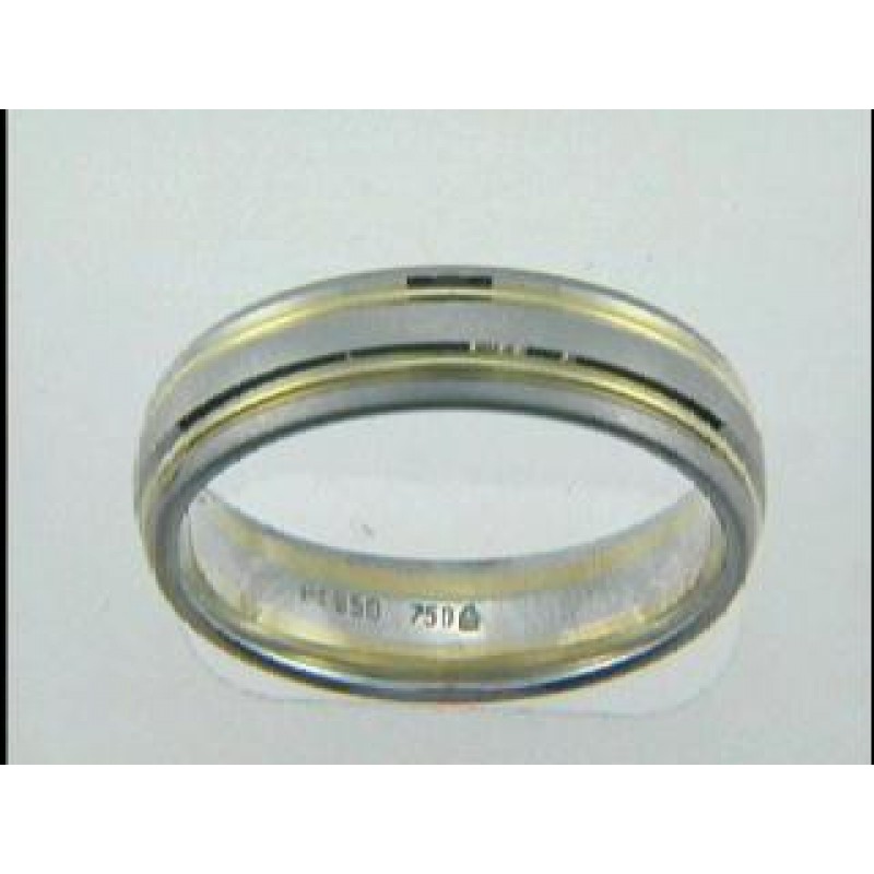 GENT'S WEDDING PLATINUM+ 18K GOLD