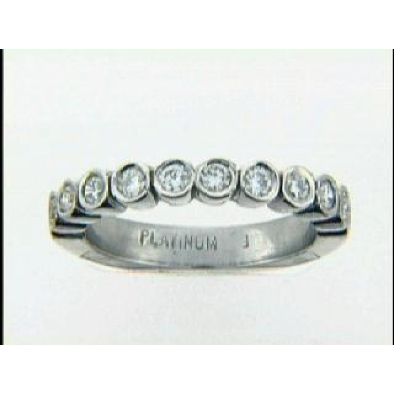 WEDDING PLATINUM w/0.49CTS DIAM'S RIGHT HAND