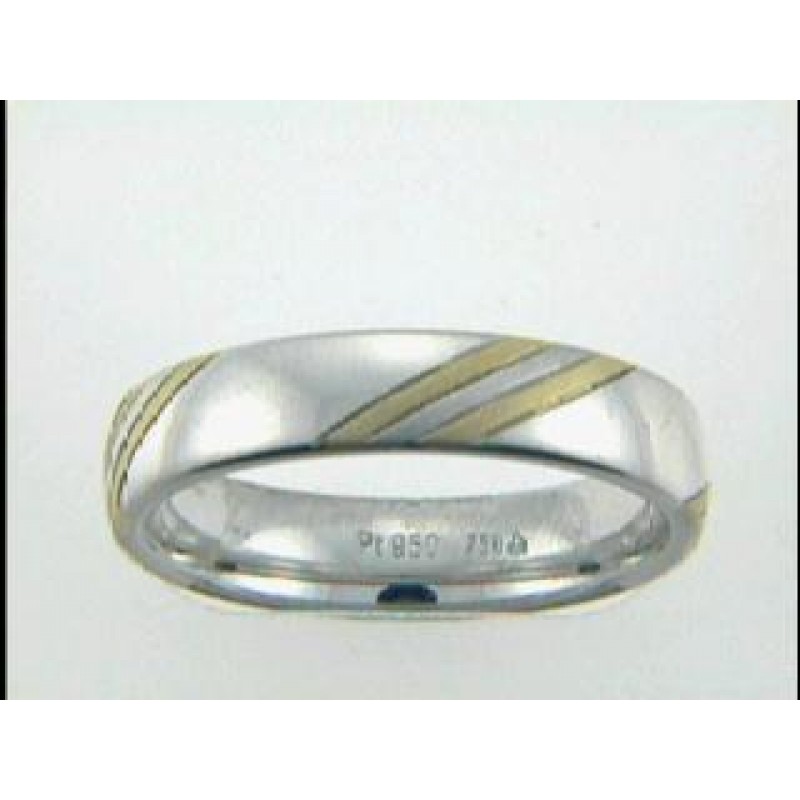 GENT'S WEDDING 18K GOLD + PLATINUM