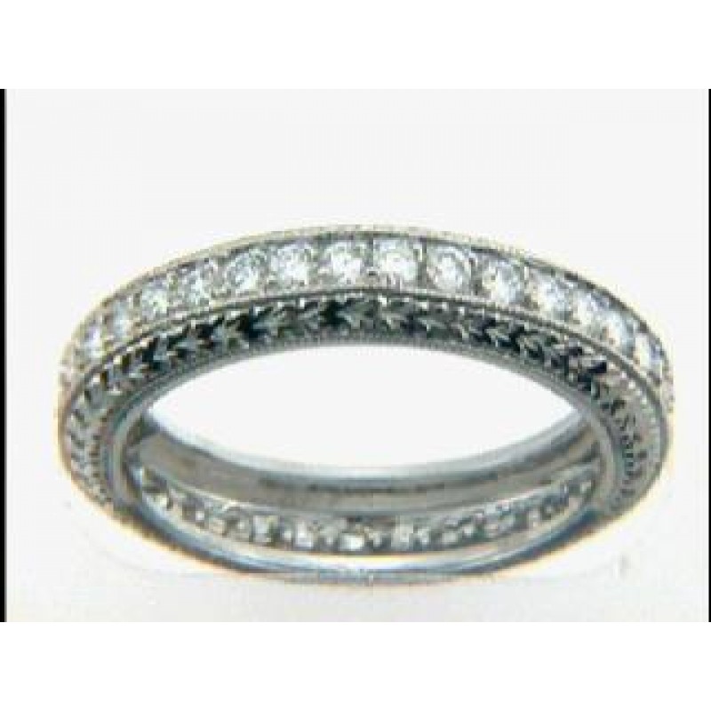 WEDDING PLATINUM w/0.78CTS DIAMONDS ETERNITY
