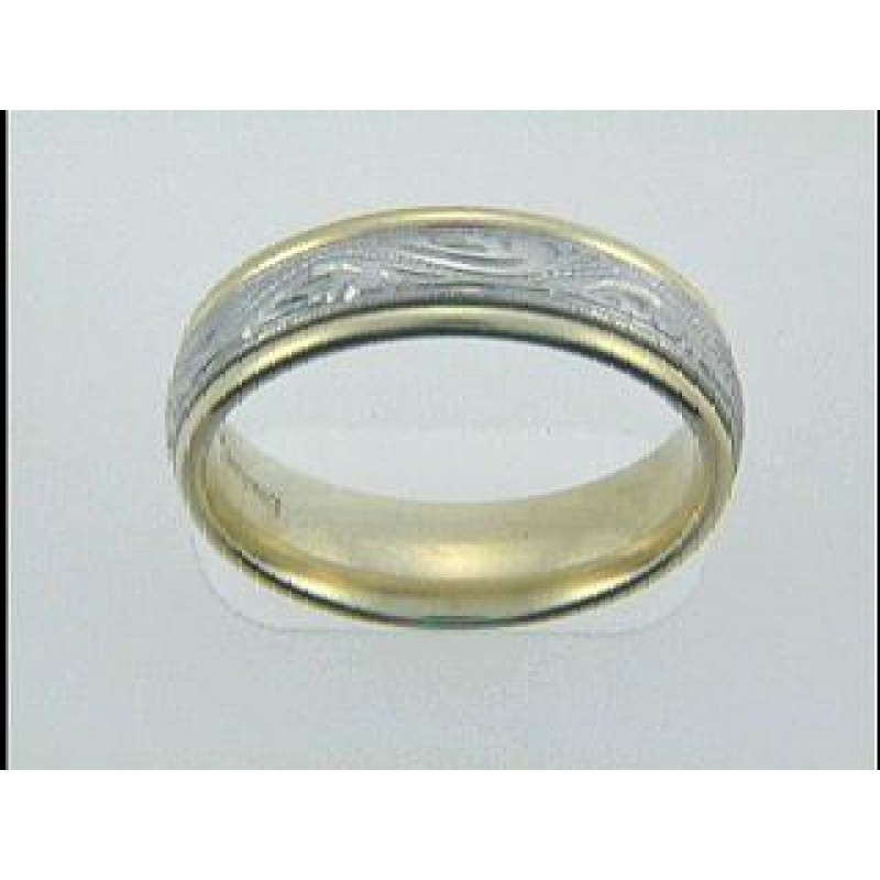 GENT'S WEDDING-PLATINUM+18K 6MM