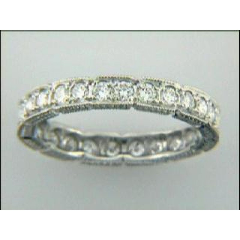 WEDDING PLATINUM w/0.86CTS DIAMONDS ETERNITY P