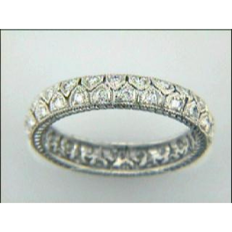 WEDDING PLATINUM  w/0.36CTS DIAMONDS ETERNITY
