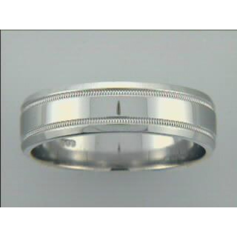 GENT'S WEDDING-PLATINUM 6MM