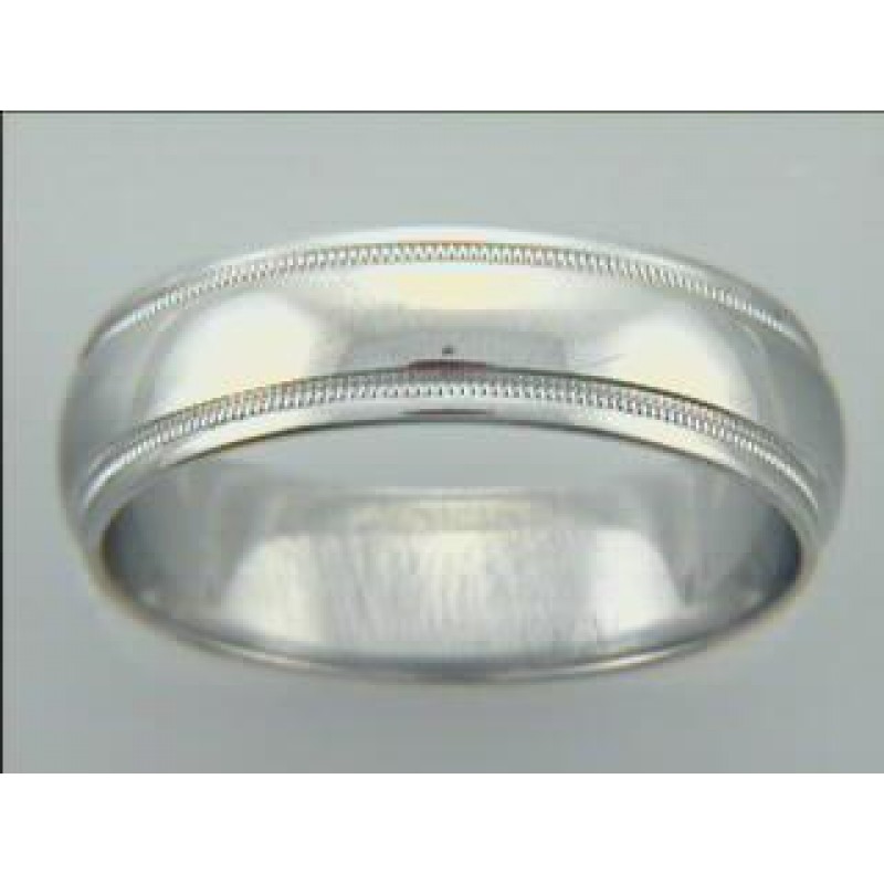 GENT'S WEDDING PLATINUM 6MM