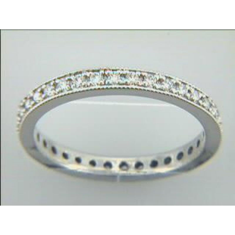 WEDDING 18K  WHITE GOLD w/0.54CT DIAMONDS ETERNITY