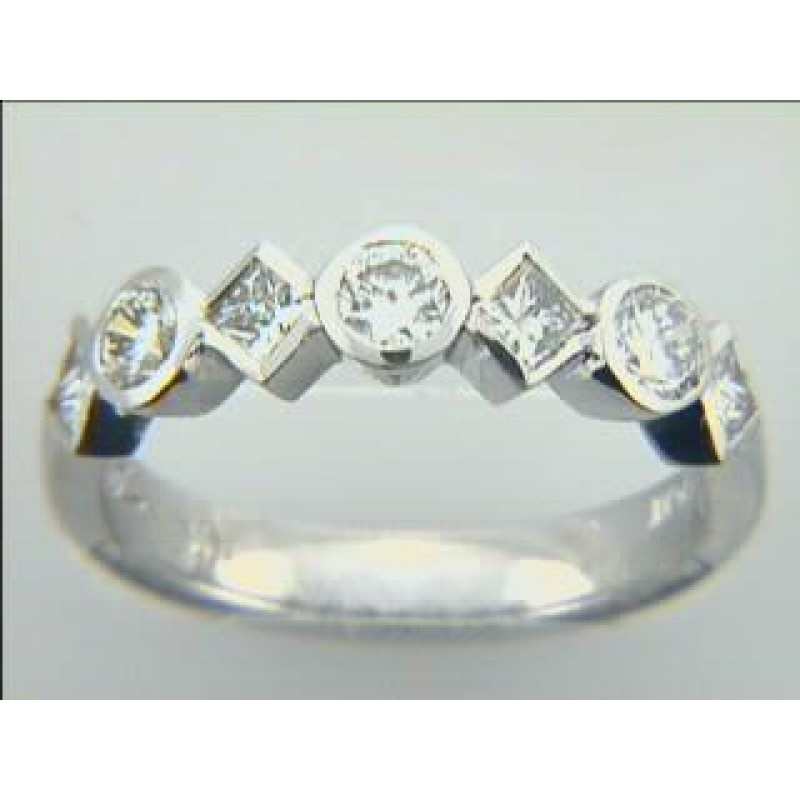 WEDDING PLATINUM w/1.05CTS DIAMOND RIGHT HAND
