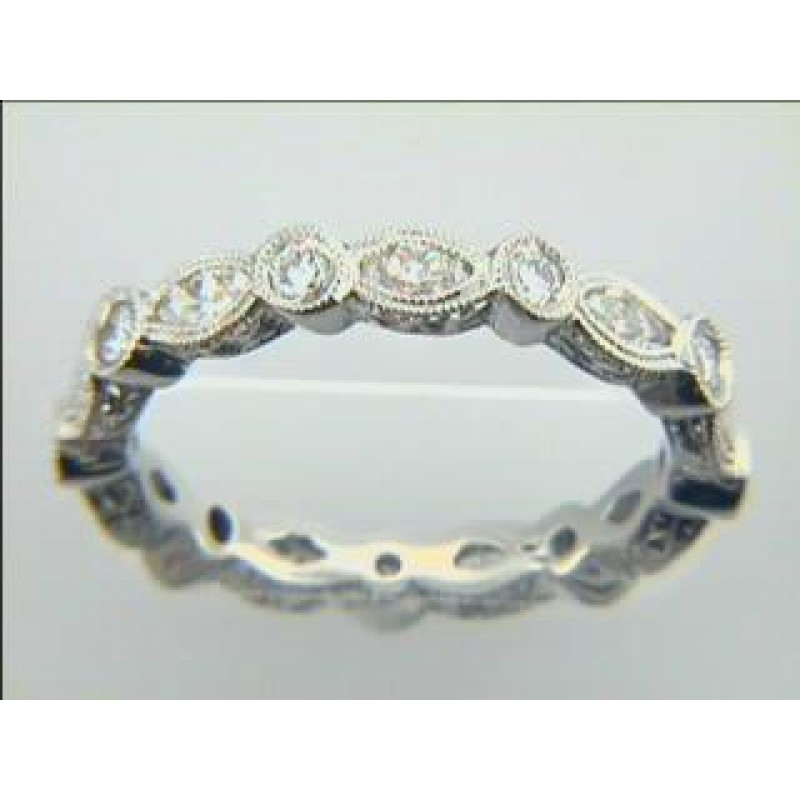 WEDDING PLATINUM w/1.01CTS DIAMONDS ETERNITY
