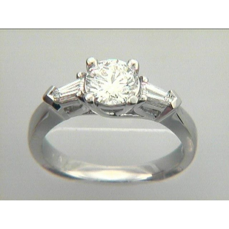 PLATINUM w/0.42 CT DIAMONDS (center not included)