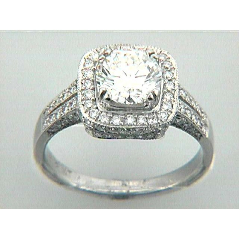 PLATINUM w/0.56CT DIAMONDS center not included