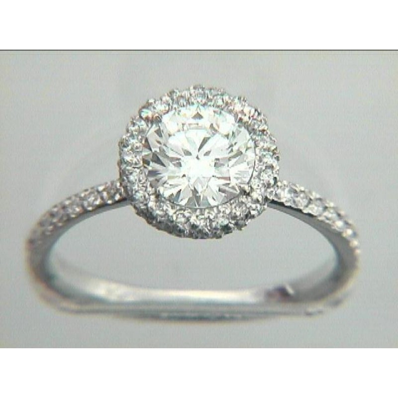 PLATINUM w/0.45CT DIAMONDS(center not included)