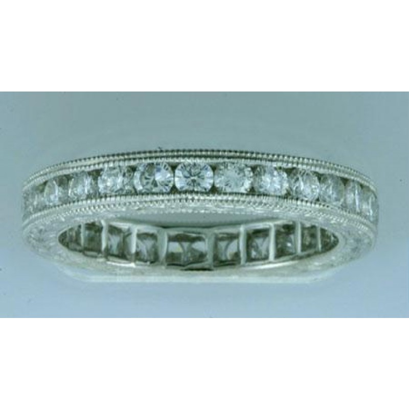 WEDDING PLATINUM w/1.36CTS DIAMONDS ETERNITY