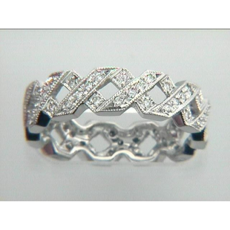 RING PLATINUM w/0.35CTS DIAMONDS ETERNITY
