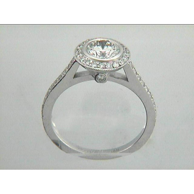 RING 18K w/0.60CT DIAMONDS (center not included)