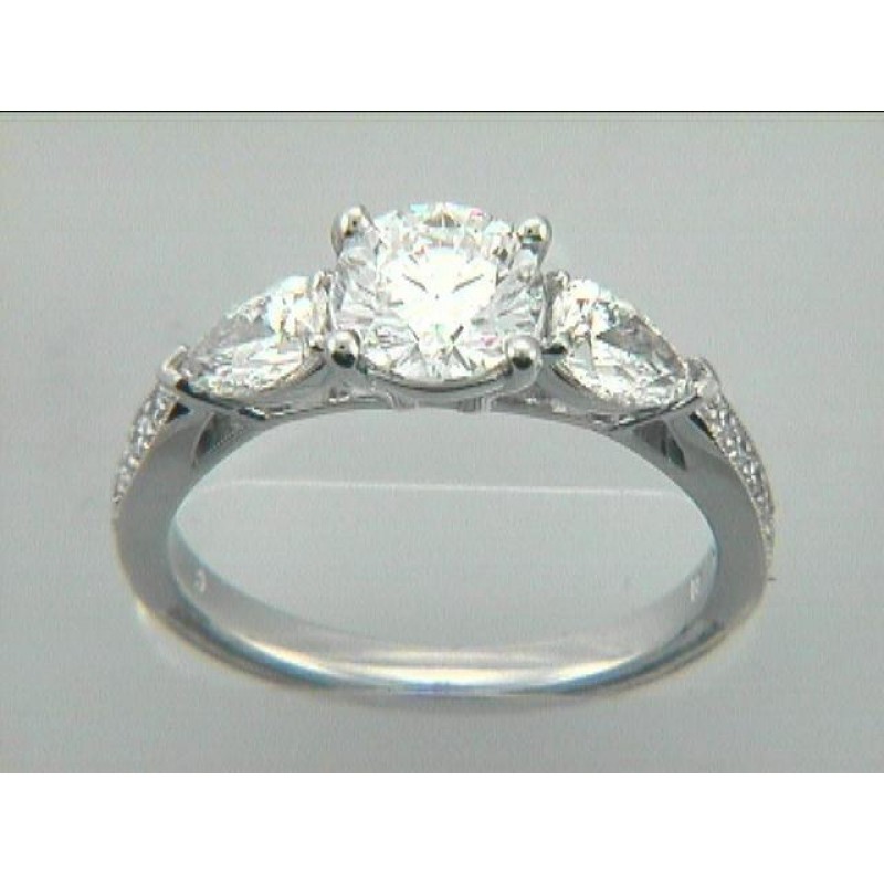 RING 18K  w/0.81 CT DIAMONDS (center not included)