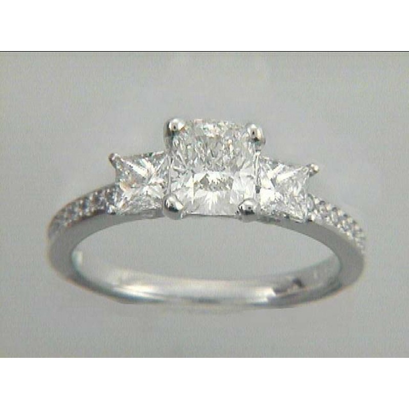 RING 18K w/0.70CT DIAMONDS (center not included)