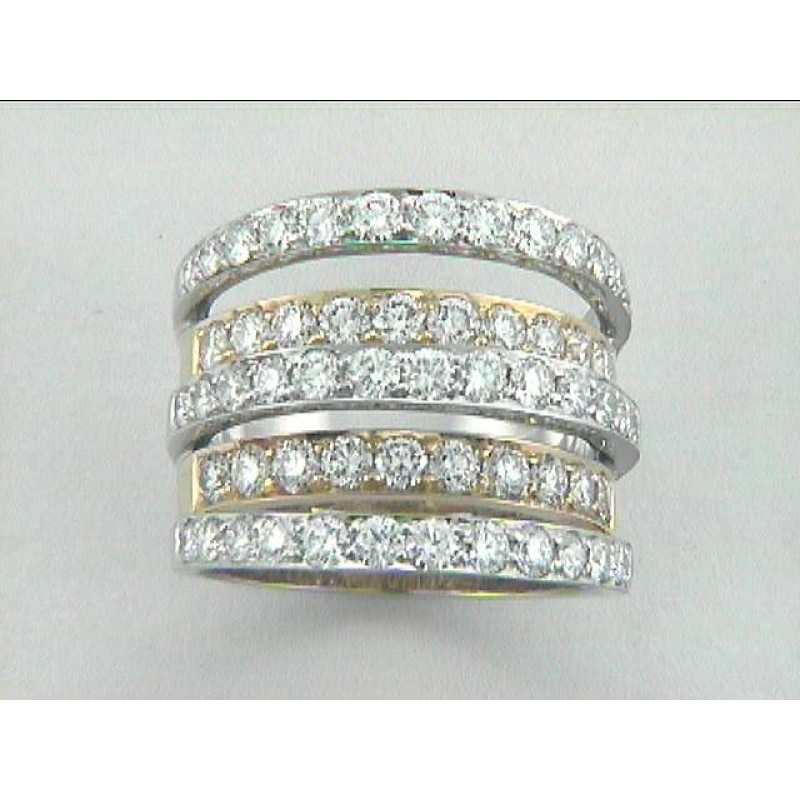 LADIES RING 18K w/2.85CTS  DIAMONDS "SPECIAL ORDER"