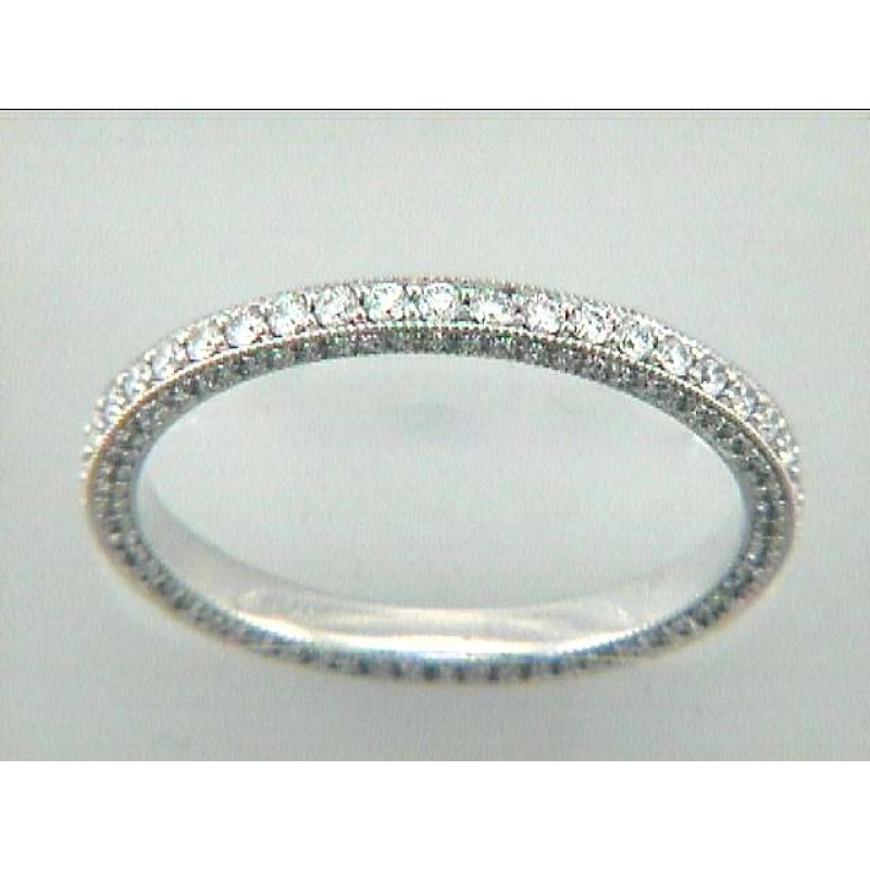 WEDDING RING 18K w/0.74CTS ROUND DIAMONDS