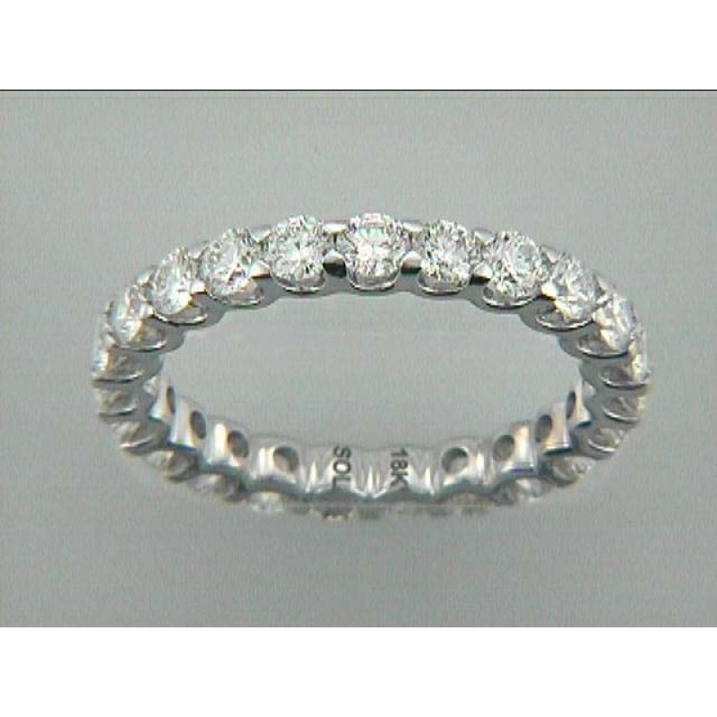 WEDDING RING 18K w/1.82CT DIAMOND ETERNITY "SPECIAL ORDER"