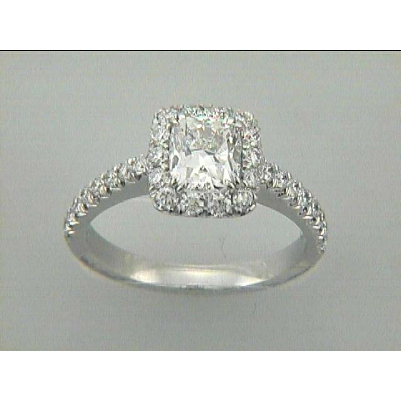 ENG. 18K w/0.76CT DIAMONDS (center not included)
