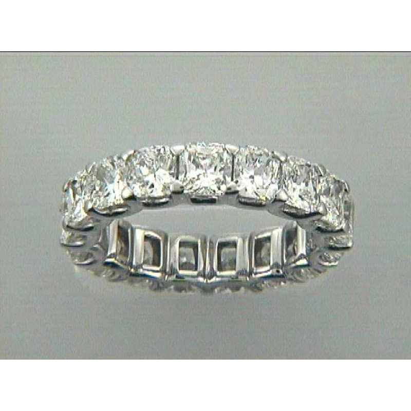 18K WG w/4.69CT CUSHION DIAMOND ETERNITY "SPECIAL ORDER"