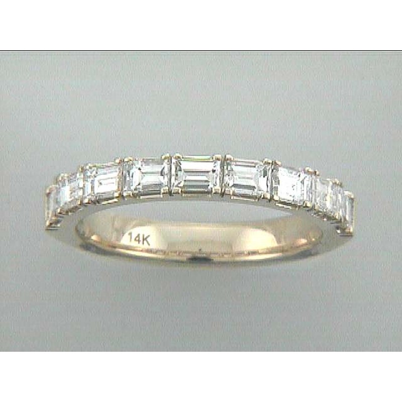 WEDDING RING 14K YG w/1.34CT BAGUETTES "SPECIAL ORDER"