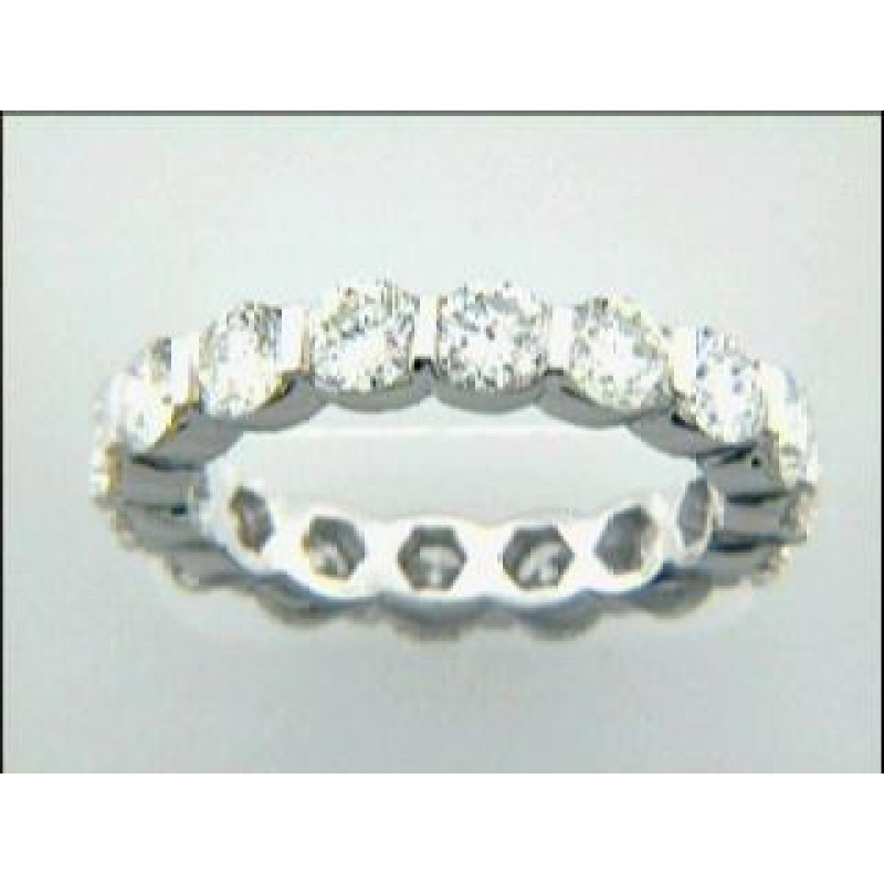 LADIES WEDDING PLATINUM w/3.22CTS DIAMONDS ETERNIT