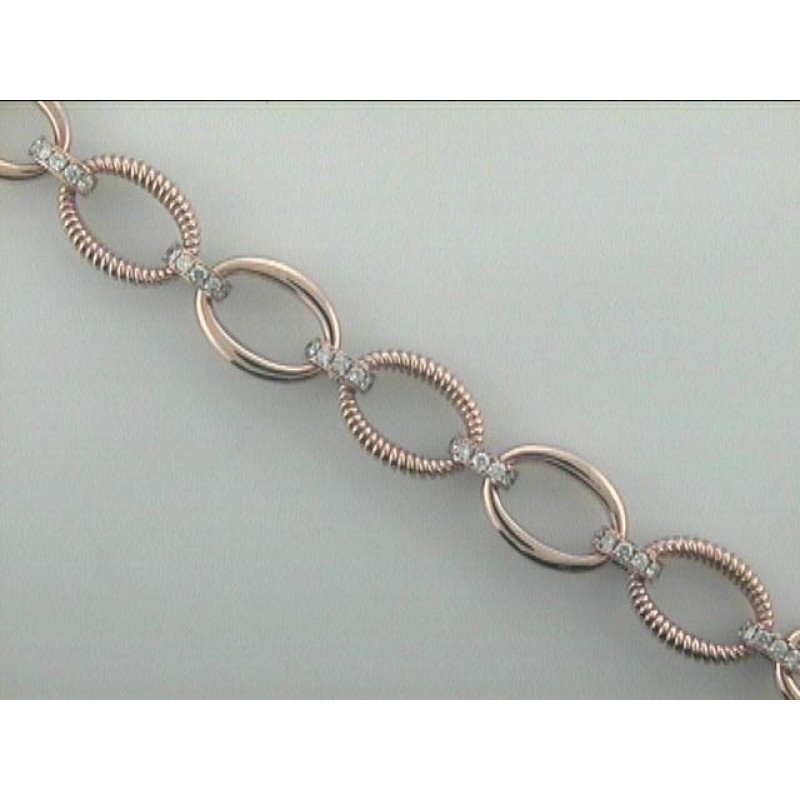 BRACELET 14K PINK w/3.85CT DIAMOND "SPECIAL ORDER"