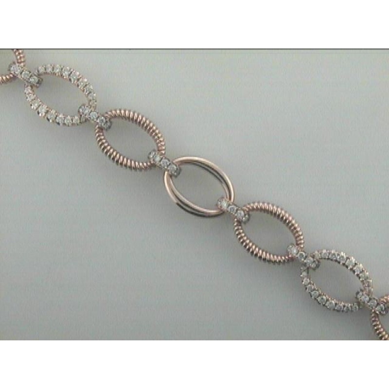 BRACELET 14K PINK w/5.17CT DIAMOND "SPECIAL ORDER"