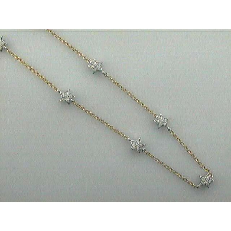 NECKLACE 18K TWO TONE w/1.20 CT DIAMOND "SPECIAL ORDER"