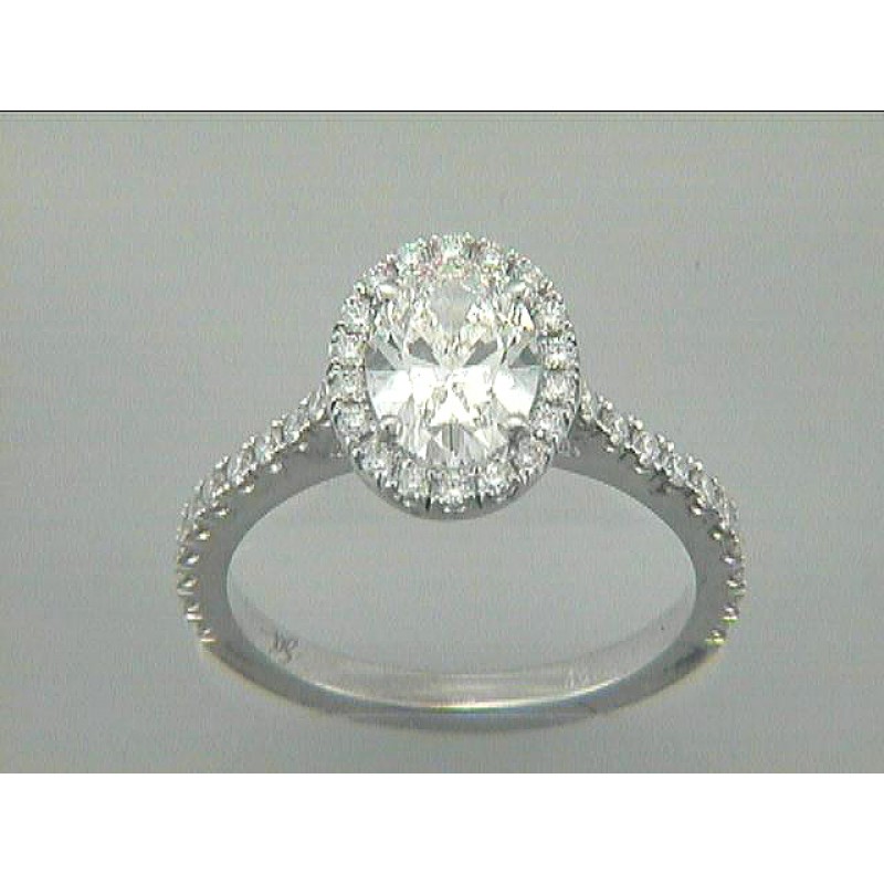 RING  18K w/0.0.51CT DIAMONDS (center extra)